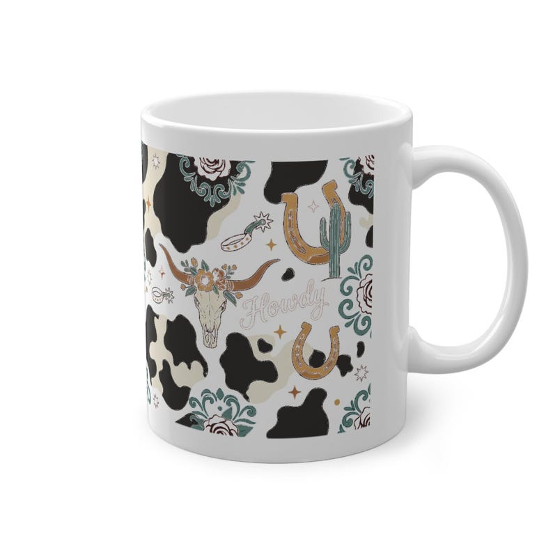 Cow Print Western Style - Mug imagem 3