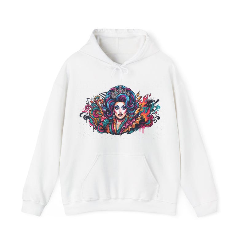 Drag Queen Fabulous Portrait - Hoodie 画像 1