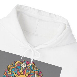 Good Vibes Only Streetwear Hoodie | Positive Energy Oversized Sweatshirt | 90s Aesthetic Hip Hop Pullover Gift afbeelding 3
