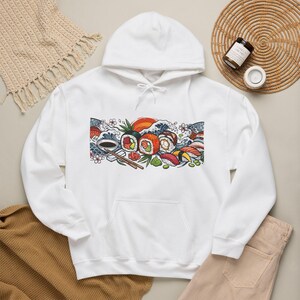 Sushi Roll Japanese Food - Hoodie Bild 4