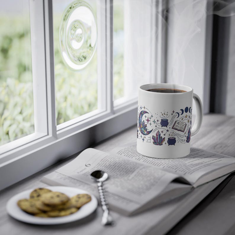 Crystal Moon Witchy Aesthetic - Mug imagem 5