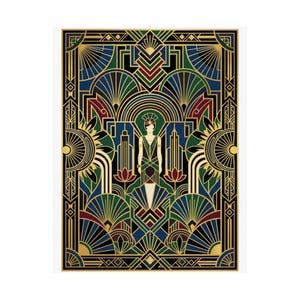 Art Deco Golden Geometry 1920S - Poster imagen 2