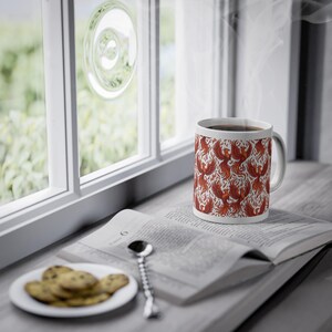 Mystical Phoenix Rising From Flames - Mug image 5