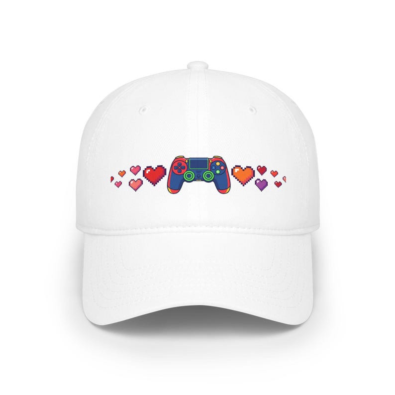 Gamer Controller Pixel Hearts - Cap imagen 1
