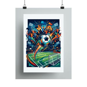Soccer Ball Field Passion - Poster image 1
