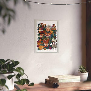 Knitting Yarn Grandma Life - Poster image 6