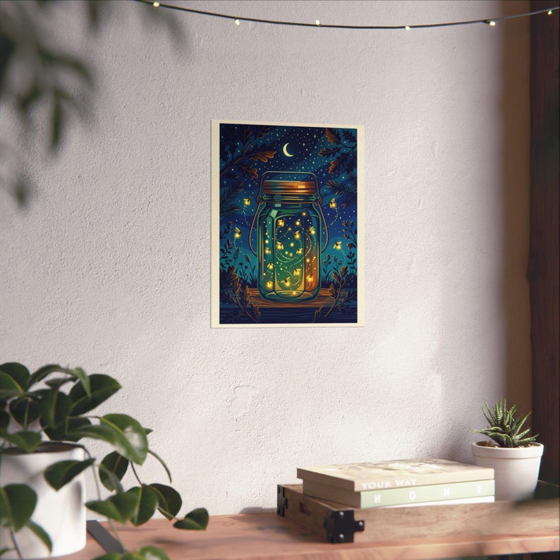 Mason Jar Fireflies Night - Poster bild 6
