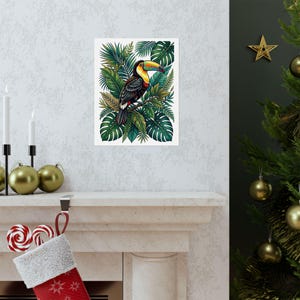 Jungle Toucan Among Tropical Leaves - Poster image 7