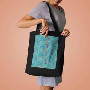 Salty Hair Don't Care Beach Tote Bag | Summer Canvas Tote, Ocean Lover Gift, Bachelorette Beach Bag, Vacation Accessorie image 4