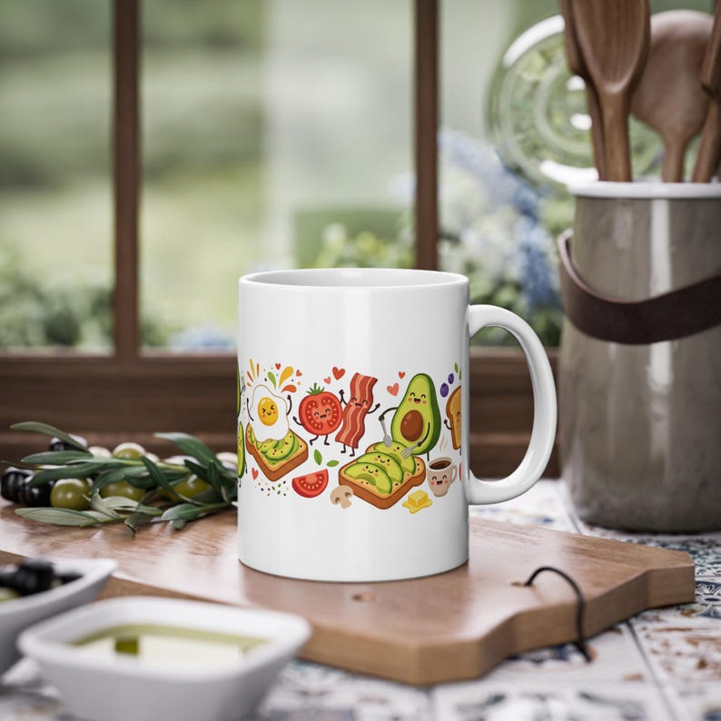 Funny Avocado Toast Breakfast - Mug afbeelding 4