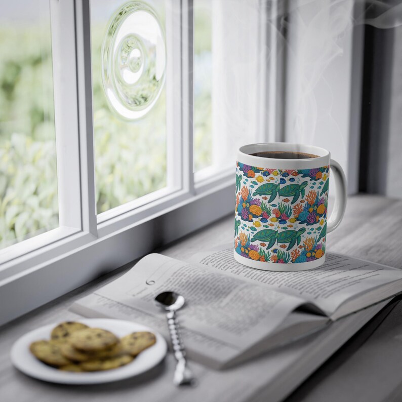 Tropical Sea Turtle Coral Reef - Mug Bild 5