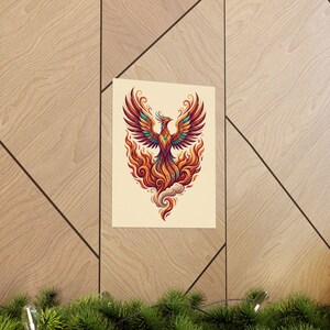 Mystical Phoenix Rising From Flames - Poster image 5