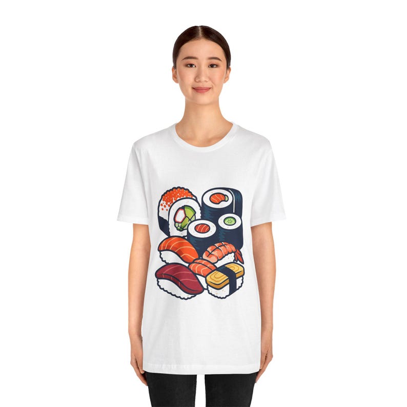 Sushi Roll Japanese Food - Tshirt image 4