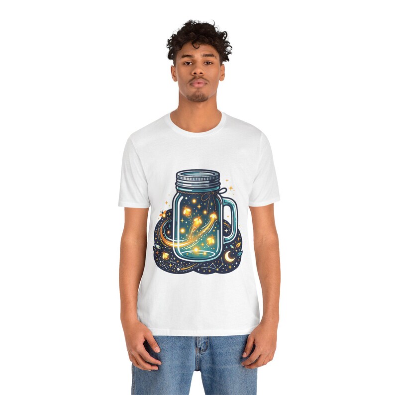 Mason Jar Fireflies Night - Tshirt afbeelding 5