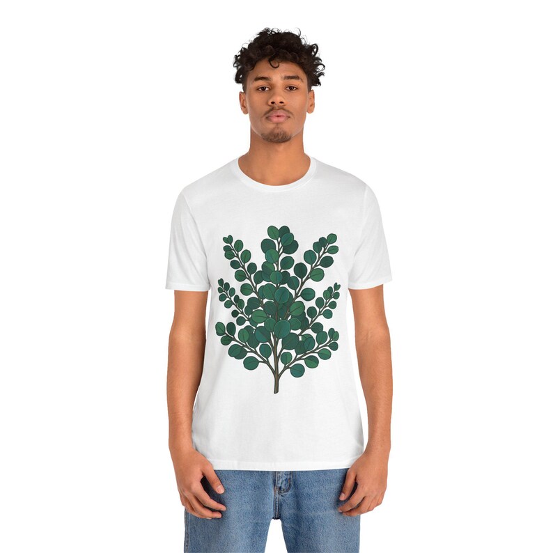 Botanical Eucalyptus Branch - Tshirt immagine 5