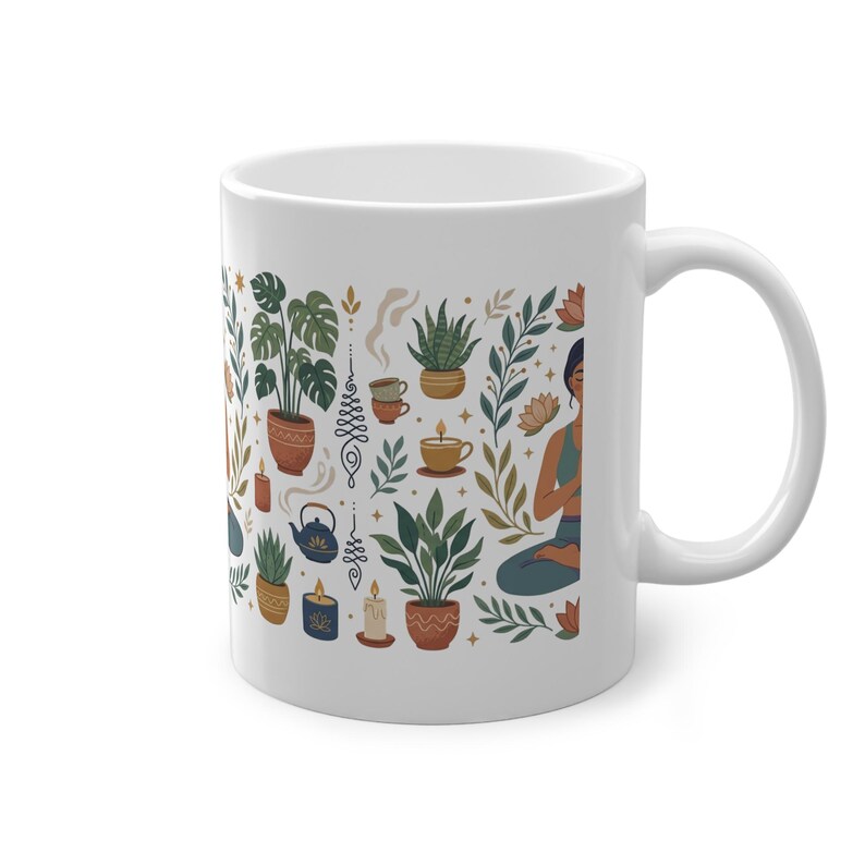 Yoga Pose Namaste - Mug image 3