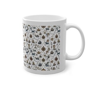 Antique World Map Explorer Routes - Mug immagine 3