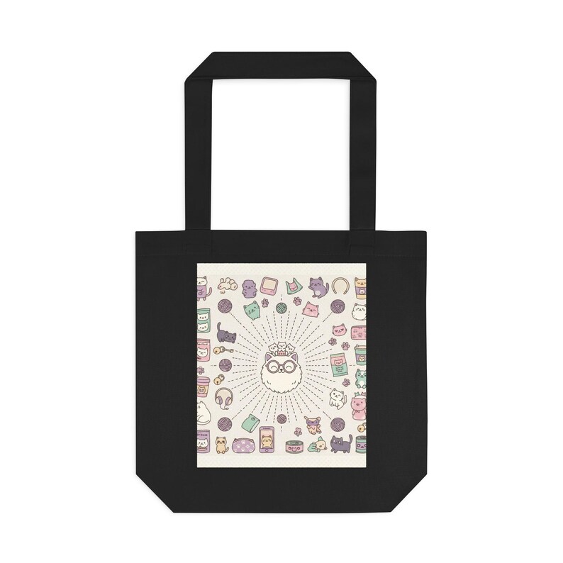 Crazy Cat Lady Tote Bag - Cat Lover Gift - Funny Cat Bag - Cat Mom Tote - Cat Lady Canvas Bag - Cat Themed Gift for Wome Bild 1