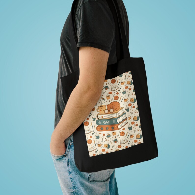 My Weekend is All Booked Tote Bag, Book Lover Gift, Bookworm Canvas Bag, Reading Library Tote, Funny Book Quote Bag image 3