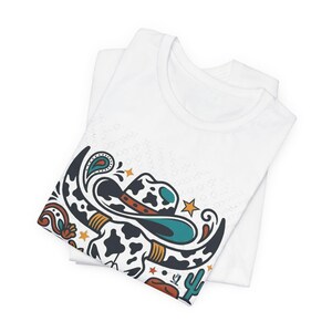 Cow Print Western Style - Tshirt immagine 2