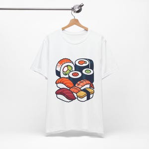Sushi Roll Japanese Food - Tshirt image 2