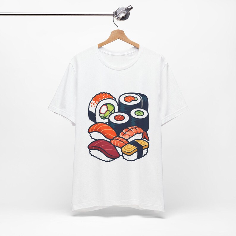 Sushi Roll Japanese Food - Tshirt image 2