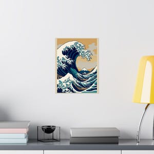 Japanese Wave Kanagawa Style - Poster Bild 8