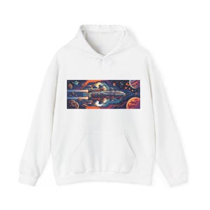 Retro Arcade Spaceship - Hoodie afbeelding 1