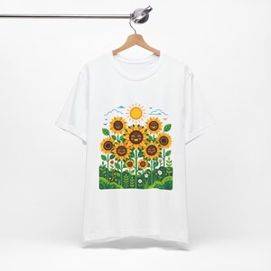 Sunflower Field Happiness - Tshirt image 3