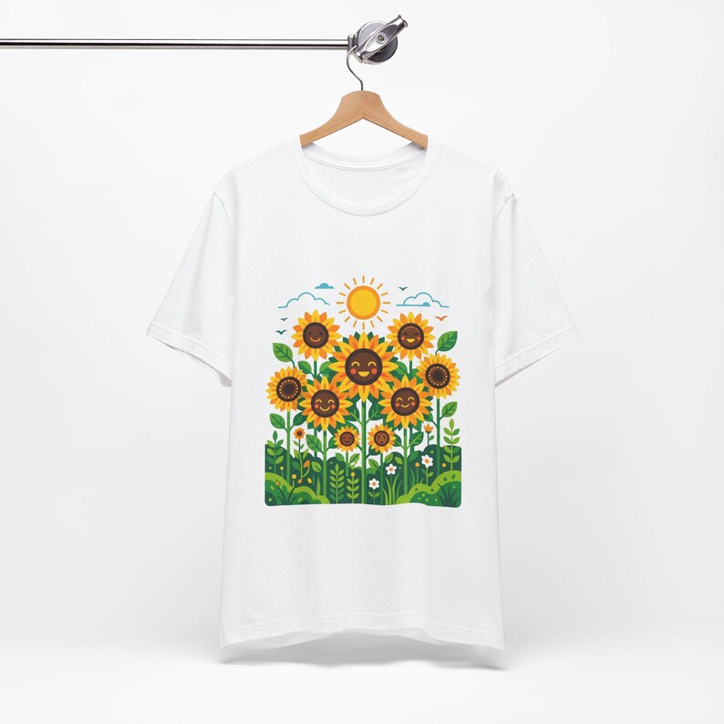 Sunflower Field Happiness - Tshirt image 3