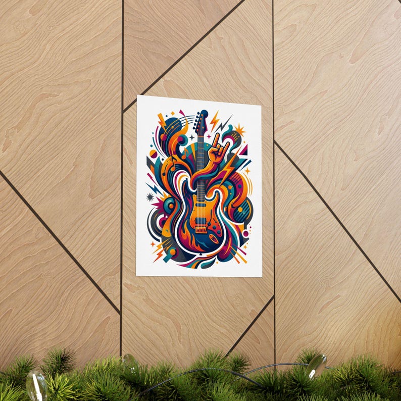 Electric Guitar Rock On - Poster image 5
