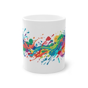 Abstract Paint Splash Colorful - Mug zdjęcie 1