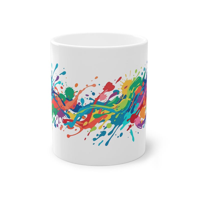 Abstract Paint Splash Colorful - Mug zdjęcie 1