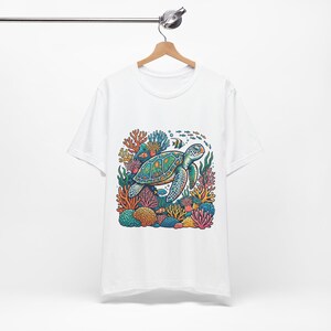 Tropical Sea Turtle Coral Reef - Tshirt imagen 3