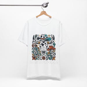 Cow Print Western Style - Tshirt immagine 3