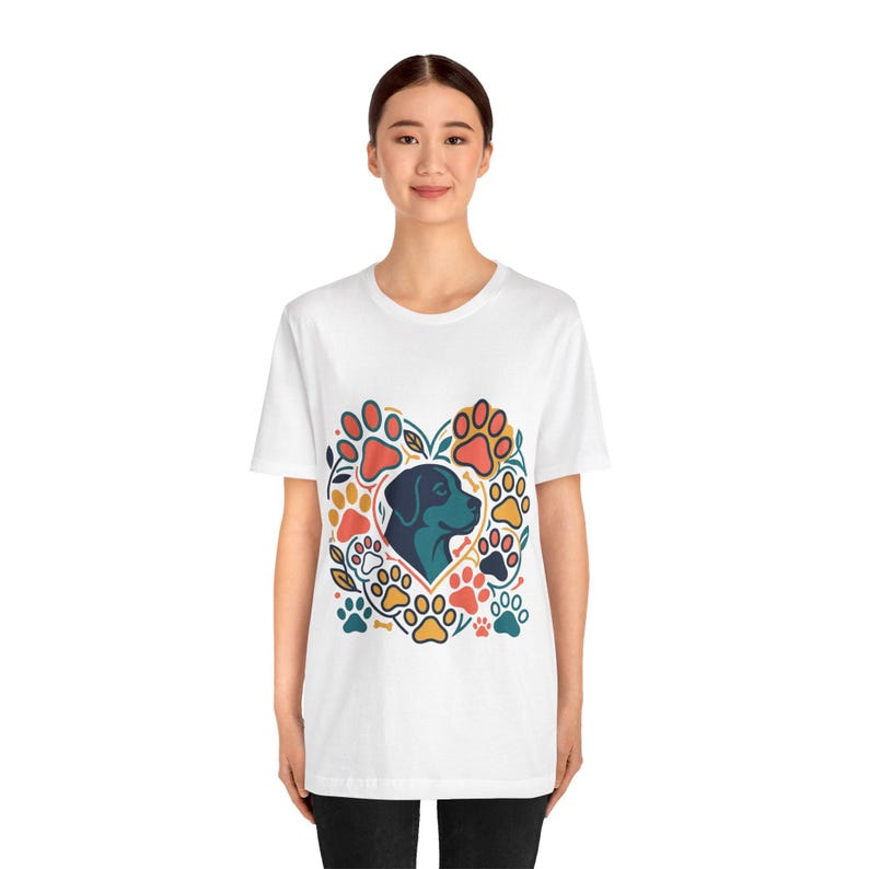 Dog Mom Paw Prints - Tshirt afbeelding 5