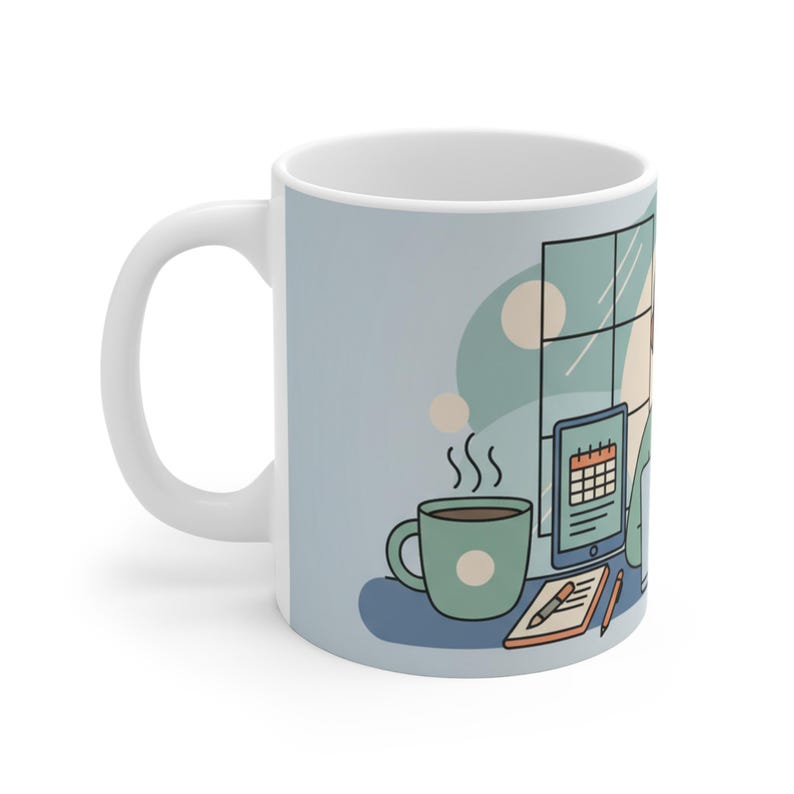 Professional Video Call Coffee Mug - Funny WFH Home Office Gift - Telecommuting Mug - Zoom Meeting Coffee Cup image 2