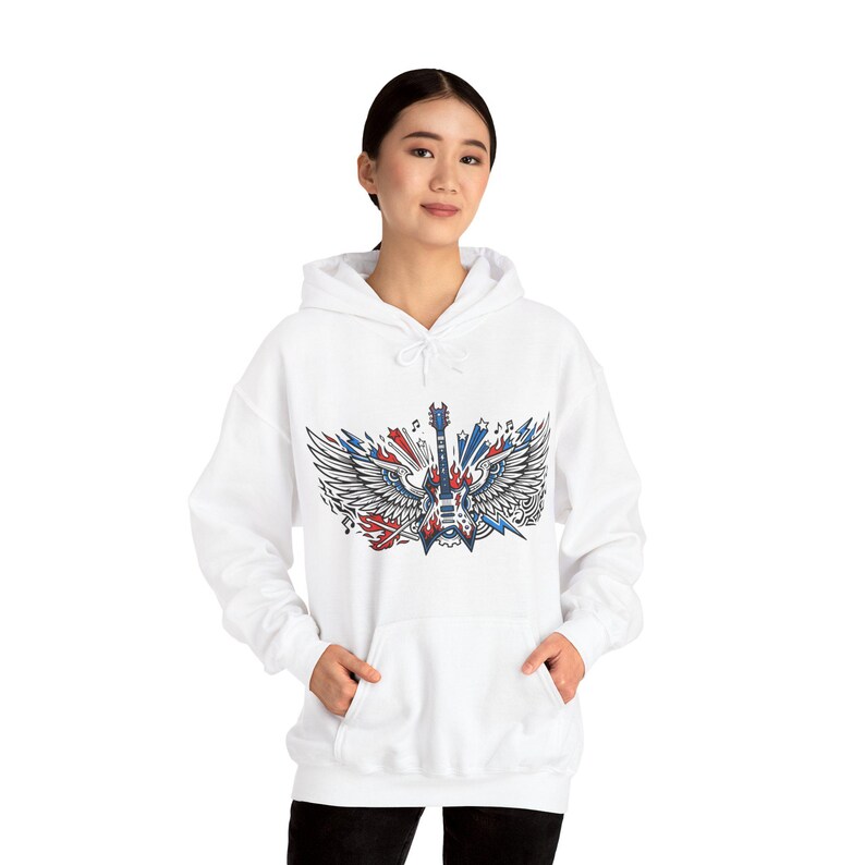 Electric Guitar Rock On - Hoodie zdjęcie 6