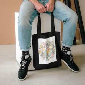 Crazy Cat Lady Tote Bag - Funny Cat Lover Gift, Reusable Canvas Bag for Cat Moms, Cute Cat Accessories image 5