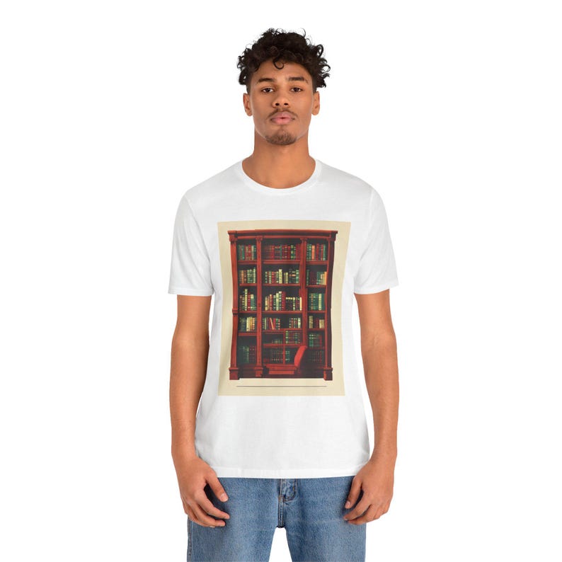 Just One More Chapter T-Shirt, Vintage Library Book Lover Gift, Retro Reading Tee Bild 4