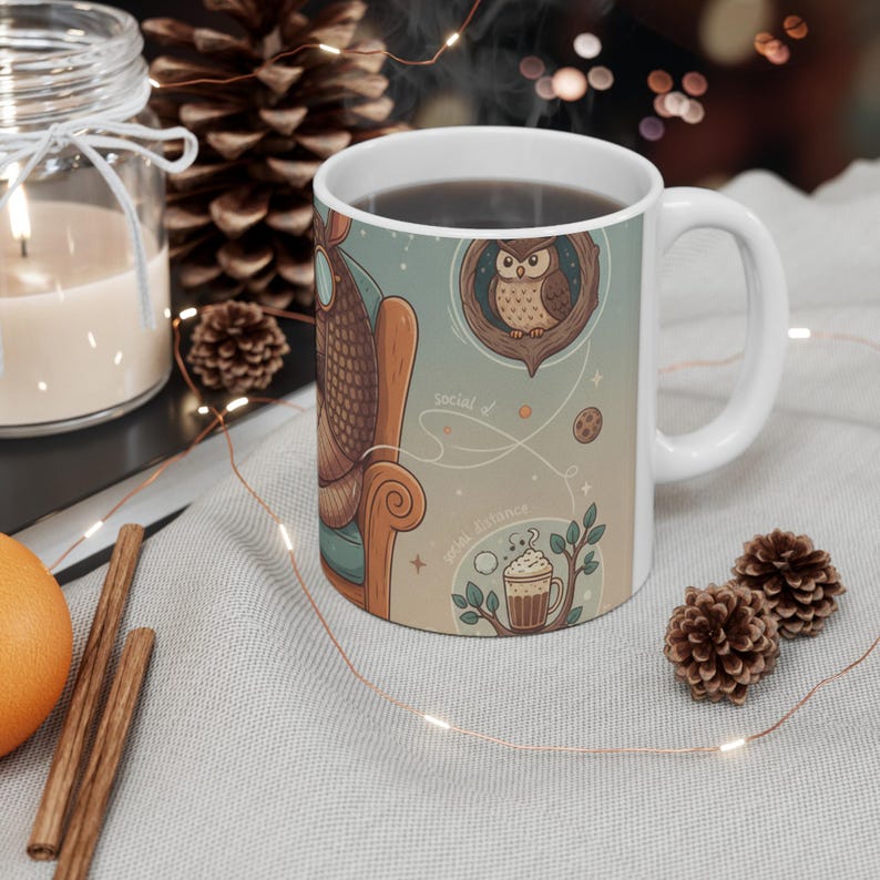 Socially Distanced Since Birth Mug, Funny Introvert Coffee Mug, Introvert Gift, Funny Mug, Gift For Introvert, Anti Soci image 4