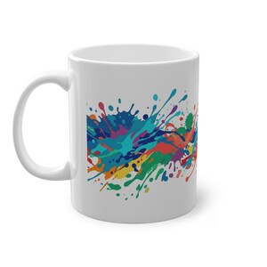 Abstract Paint Splash Colorful - Mug zdjęcie 2