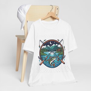 Fishing Rod Lake Life - Tshirt zdjęcie 4