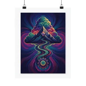 Dream Big Work Hard Motivational Poster | Minimalist Office Wall Art | Inspirational Quote Print | Hustle Decor Gym Post image 1
