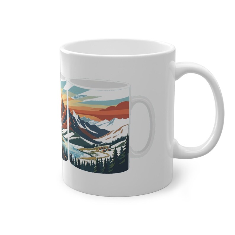 Mountain Sunrise Hiker - Mug image 3