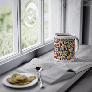 Minimalist Bauhaus Abstract Shapes - Mug imagen 5