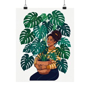 Proud Plant Parent Monstera - Poster 画像 1
