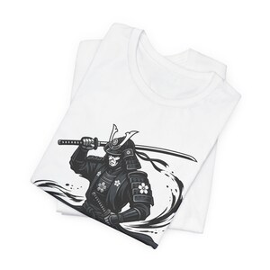 Samurai Warrior Ink Wash Painting - Tshirt image 2