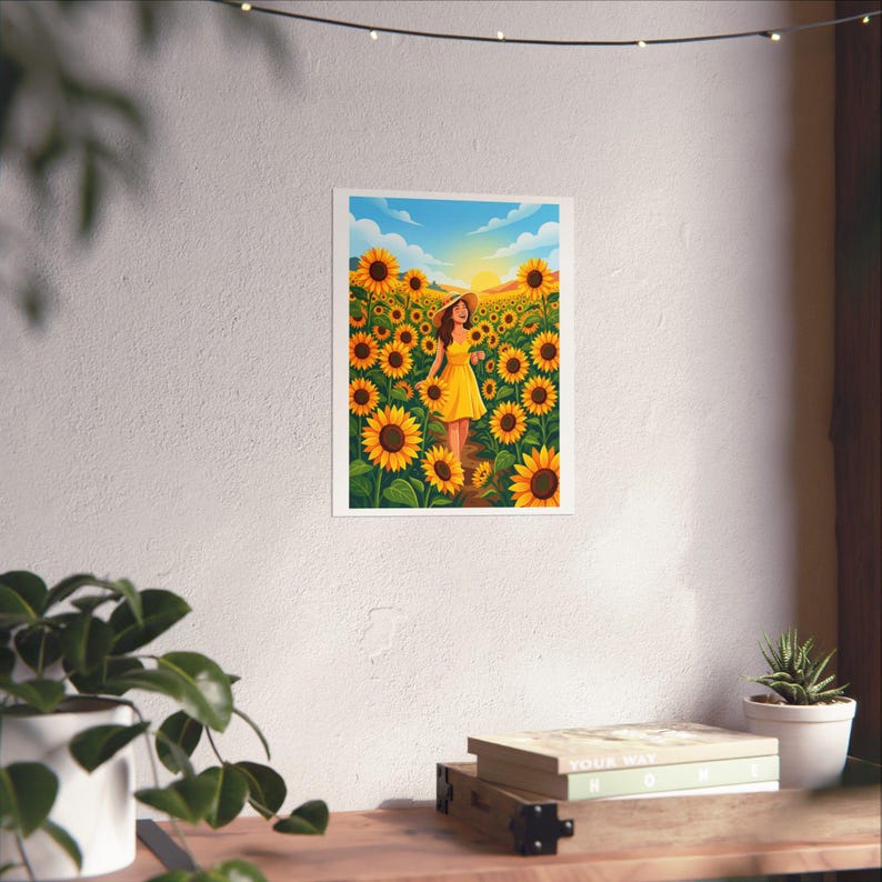 Sunflower Field Happiness - Poster imagem 6