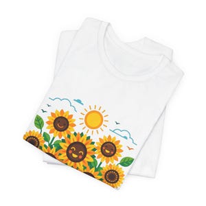 Sunflower Field Happiness - Tshirt image 2